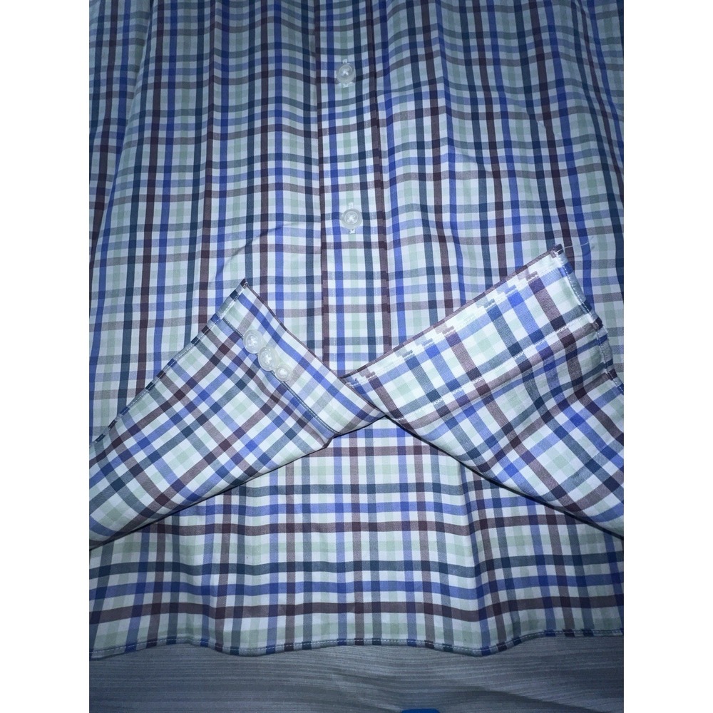 Duluth Trading Co Wrinkle Fighter Multicolor Plaid Button Up Shirt Mens SZ 2XLT - Picture 11 of 16